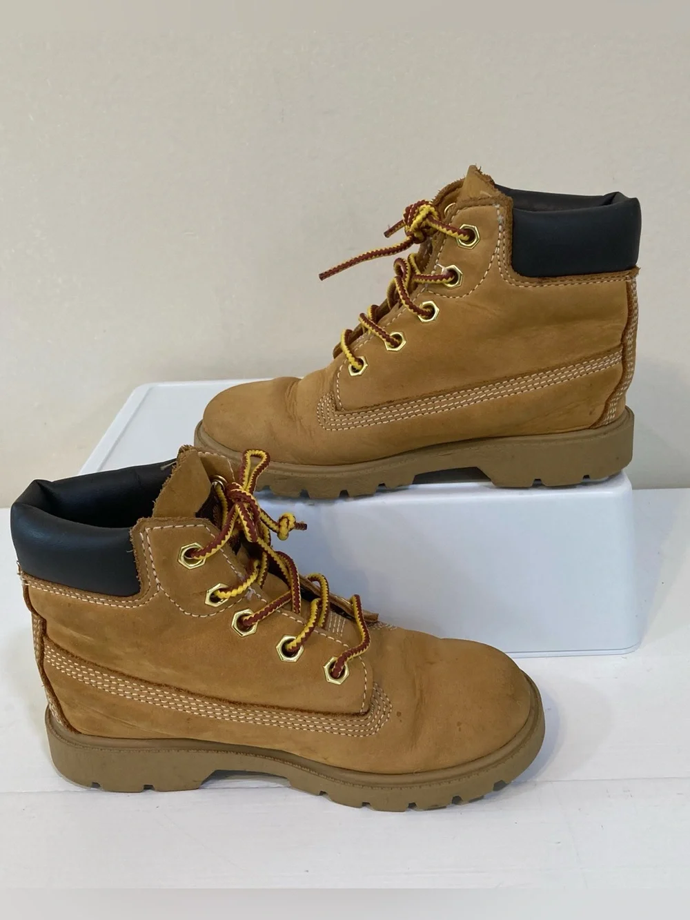 Timberland Waterproof Toddler Sz 10 Boots Wheat Tan Leather Nubuck 10860